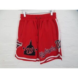 Washington Nationals Shorts Mens Small Red Pro Standard MLB Embroidered Sweat